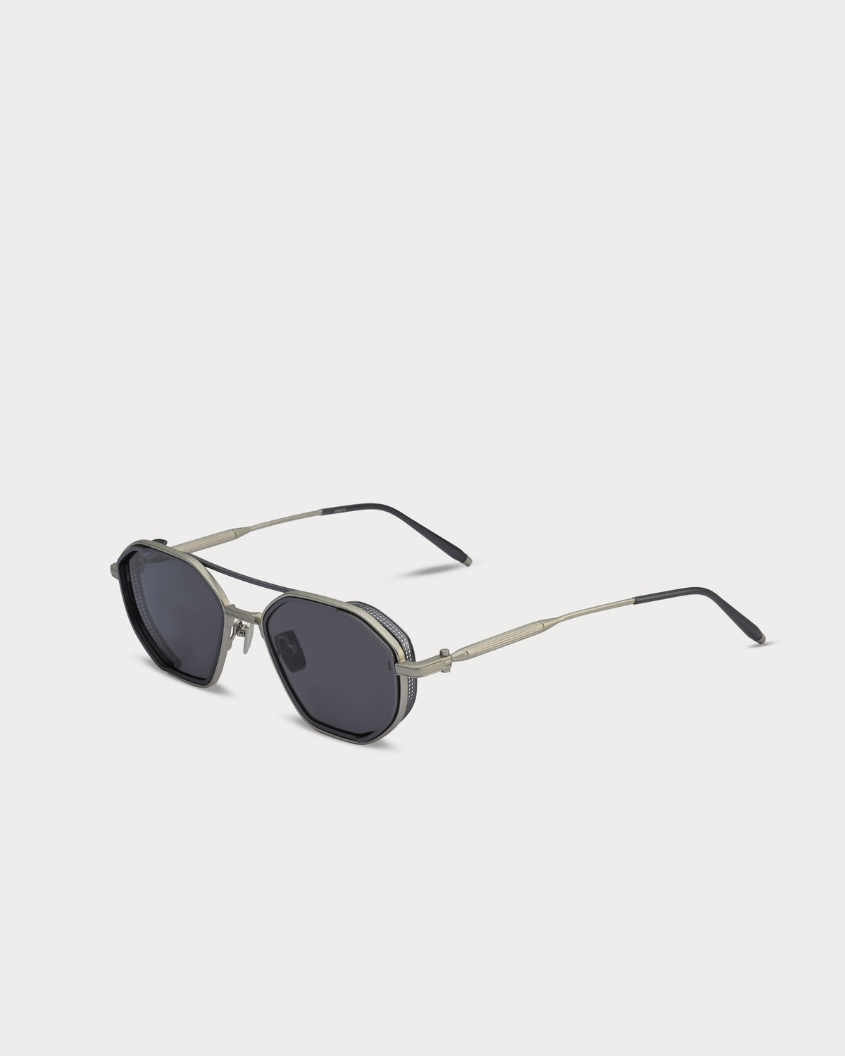 Sarri Casablanca Silver Eclipse Black metal sunglasses - view 2