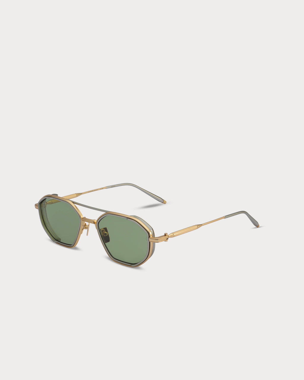 Sarri Casablanca Gunmetal Imperial Emerald metal sunglasses - view 2