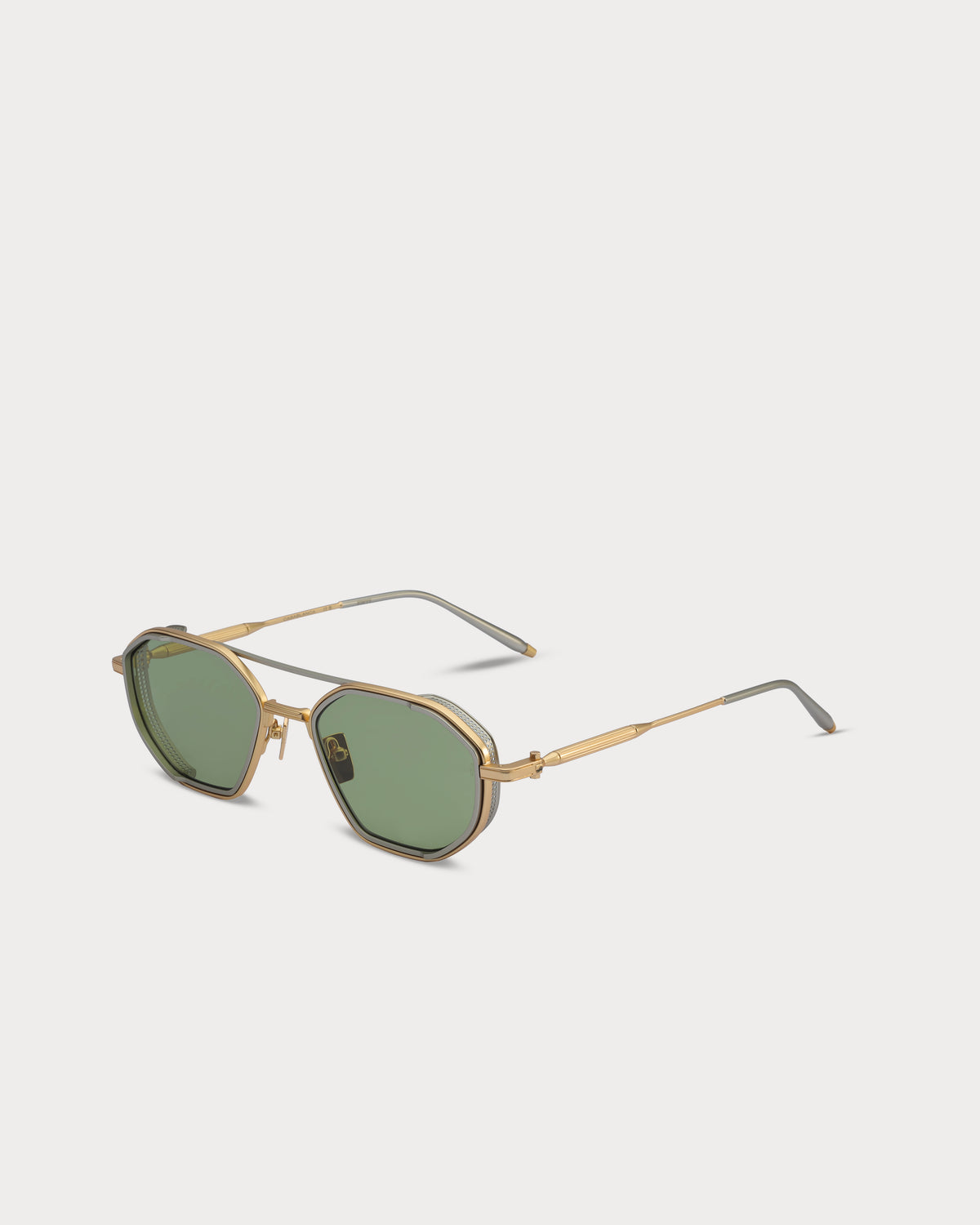 Sarri Casablanca Gunmetal Imperial Emerald metal sunglasses - view 2