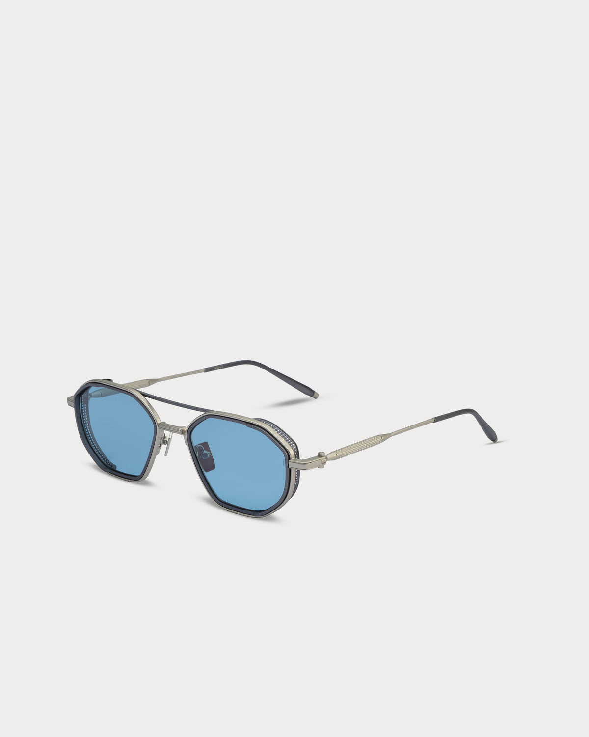 Sarri Casablanca Silver Ocean Blue metal sunglasses - view 2