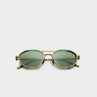 Sarri Casablanca Gunmetal Imperial Emerald metal sunglasses
