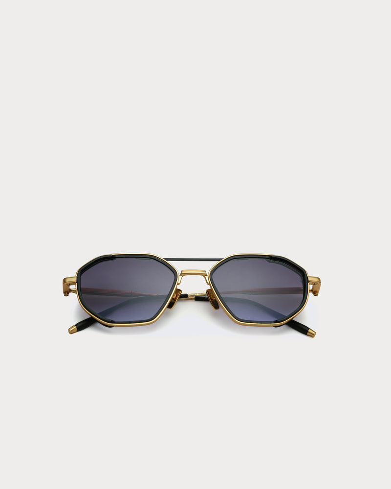Sarri Casablanca Gold Gradient Eclipse metal sunglasses